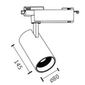 LEDlife 28W hvit skinnespot - 175 lm/W, RA 90, 38 grader, 1-faset