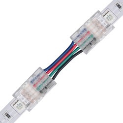 LED strips Slim Samler med ledning til LED strip - 10mm, RGB, IP20, 5V-24V