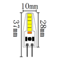 LEDlife SILI2 G4 LED pære - 2W, dimbar, 12V/24V AC/DC, G4