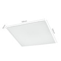 Spectrum 60x60 LED panel i ramme - 40W, innebygd i hvit ramme til direkte montering