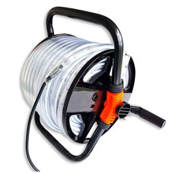 Industri Arbeidslys 50m LED strip på trommel - 230V, IP67, 120 LED/m, 9W/m, 1320 lm/m