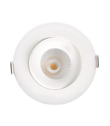 LEDlife 7W Low profile innbyggingsspot - Hull: Ø8,3 cm, Mål: Ø10 cm, RA95, CCT, dimbar, 230V