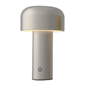 LEDlife Mushroom bordlampe - Sølv, oppladbar, touch dimbar, IP20