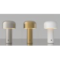 LEDlife Mushroom bordlampe - Sølv, oppladbar, touch dimbar, IP20