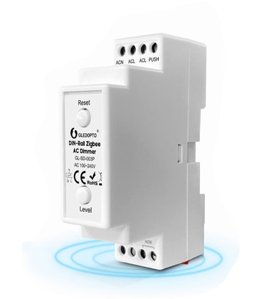 Zigbee dimmer modul til DIN-skinne - Gledopto, Zigbee 3.0, 200W