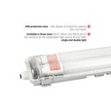 Limea T8 LED armatur - Til 2x 150cm LED rør, IP65 vanntett, gjennomgangskobling