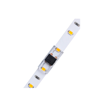 Lavprofil samler til LED strip - 8mm, enkeltfarget, IP20, 5V-24V Lavprofil samler til LED strip - 8mm, enkeltfarget, IP20, 5V-24V