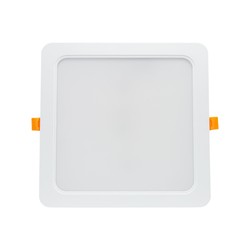 LED panel downlights Spectrum 24W LED panel downlight - Hull: 19,5 x 19,5 cm, Mål: 22 x 22 cm, 230V, IP54 utendørs