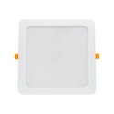 Spectrum 24W LED panel downlight - Hull: 19,5 x 19,5 cm, Mål: 22 x 22 cm, 230V, IP54 utendørs