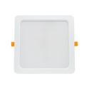 Spectrum 18W LED panel downlight - Hull: 14,5 x 14,5 cm, Mål: 17 x 17 cm, 230V, IP54 utendørs