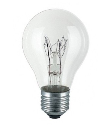 40W glødepære E27 klar - 460lm, dimbar, A55 40W glødepære E27 klar - 460lm, dimbar, A55