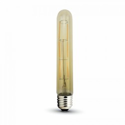 E27 LED V-Tac 6W LED pære - Karbon filamenter, T30, ekstra varm hvit, 2200K, E27