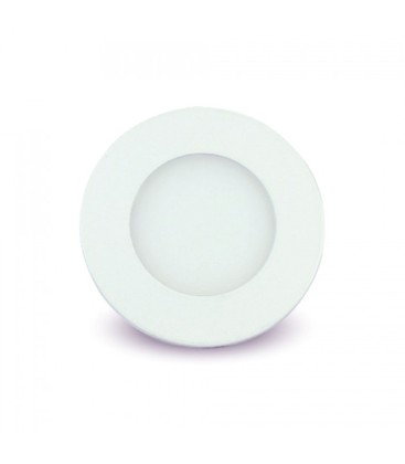 V-Tac 3W LED panel downlight - Hull: Ø7,3 cm, Mål: Ø8,4 cm, 230V