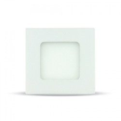 LED panel downlights V-Tac 3W LED panel downlight - Hull: 7,3 x 7,3 cm, Mål: 8,4 x 8,4 cm, 230V