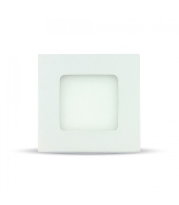 V-Tac 3W LED panel downlight - Hull: 7,3 x 7,3 cm, Mål: 8,4 x 8,4 cm, 230V