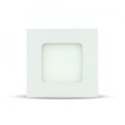 V-Tac 3W LED panel downlight - Hull: 7,3 x 7,3 cm, Mål: 8,4 x 8,4 cm, 230V