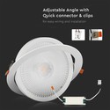 V-Tac 30W LED spotlight - Hull: Ø19,5 cm, Mål: Ø22,5 cm, 3,8 cm høy, Samsung LED chip, 230V