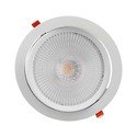 V-Tac 30W LED spotlight - Hull: Ø19,5 cm, Mål: Ø22,5 cm, 3,8 cm høy, Samsung LED chip, 230V