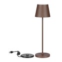 V-Tac oppladbar bordlampe, trådløs - Corten, IP54 utendørs bordlampe, touch dimbar