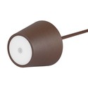 V-Tac oppladbar bordlampe, trådløs - Corten, IP54 utendørs bordlampe, touch dimbar