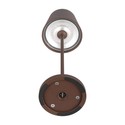 V-Tac oppladbar bordlampe, trådløs - Corten, IP54 utendørs bordlampe, touch dimbar