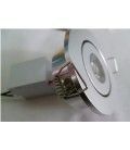 1W downlight hvit - Hull: Ø4,2 cm, Mål: Ø5,2 cm, 2,2 cm høy, dimbar, 12V/24V