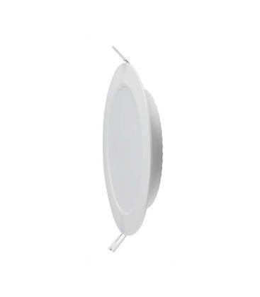 V-Tac 6W LED panel downlight - Hull: Ø11 cm, Mål: Ø12,5 cm, 230V