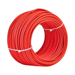 Tilbehør til solceller Solcellekabel 100m 6mm2 kabel for solceller - Rød, H1Z2Z2-K, DC 1,5KV