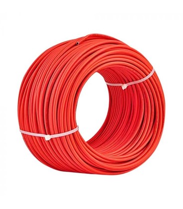 Solcellekabel 100m 6mm2 kabel for solceller - Rød, H1Z2Z2-K, DC 1,5KV Solcellekabel 100m 6mm2 kabel for solceller - Rød, H1Z2Z2-K, DC 1,5KV