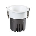 11W downlight - RA92, Hull: Ø7,5 cm, Mål: Ø8,4 cm, hvit kant, dimbar, 230V