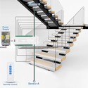 Trappe LED COB strip settt - Opp til 16 trinn, 11W per trinn, 24V, IP20, med sensor