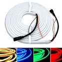 16W/m RGB+WW Neon flex strip - 20m/kan kuttes hver 10cm, IP65, 72 LED pr. meter, 24V