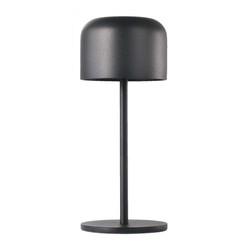 Bordlampe V-Tac oppladbar CCT bordlampe - Svart, IP54, touch dimbar, modell mini