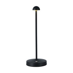 Bordlampe Outlet: V-Tac oppladbar 3i1 bordlampe - Svart, IP20, touch dimbar, modell mini