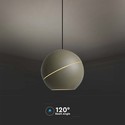 V-Tac 8W LED lampe - Flott taklampe, Ø12, champagne, inkl. oppheng