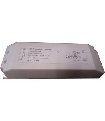 Outlet: 29W DALI dimbar driver til LED panel - Med DALI interface, passer våre 29W LED paneler