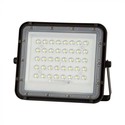 V-Tac 6W Solar flomlys LED - Svart, inkl. solcelle, fjernkontroll, innebygd batteri, IP65