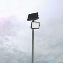 V-Tac 6W Solar flomlys LED - Svart, inkl. solcelle, fjernkontroll, innebygd batteri, IP65