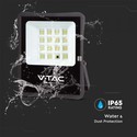 V-Tac 12W Solar flomlys LED - Svart, inkl. solcelle, fjernkontroll, IP65