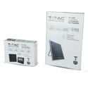 V-Tac 12W Solar flomlys LED - Svart, inkl. solcelle, fjernkontroll, IP65