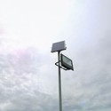 V-Tac 12W Solar flomlys LED - Svart, inkl. solcelle, fjernkontroll, IP65