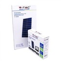 V-Tac 40W Solar flomlys LED - Svart, inkl. solcelle, fjernkontroll, IP65