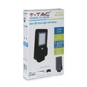 V-Tac 15W Solar gatelampe LED - Sort, inkl. solcelle, sensor, IP65