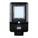 V-Tac 15W Solar gatelampe LED - Sort, inkl. solcelle, sensor, IP65