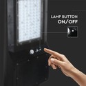 V-Tac 40W Solar gatelampe LED - Sort, inkl. solcelle, fjernkontroll, sensor, IP65