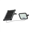 V-Tac 30W Solar flomlys LED - Svart, inkl. solcelle, fjernkontroll, innebygd batteri, IP65