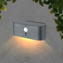 V-Tac 2,5W Solar vegglampe LED - Sensor, justerbar spredning, IP54