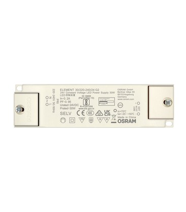 Osram 30W strømforsyning - 24V DC, 1,25A, IP20 innendørs