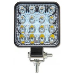 Lyskastere 48W LED arbeidslys - Bil, lastebil, traktor, trailer, utrykningskjøretøyer, kald hvit, 12V / 24V