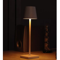 Oppladbar LED bordlampe Innendørs/utendørs - Bronse, IP54 utendørs, berøringsdimbar